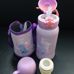 2 In 1 Kids Thermos + Water Bottle With Straw