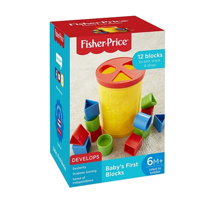 fisher price original baby's plastic first blocks