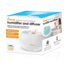 2-In-1 Ultrasonic Cool Mist Humidifier & Aroma Diffuser For Small Rooms