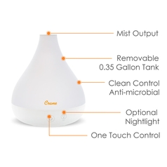 2-In-1 Ultrasonic Cool Mist Humidifier & Aroma Diffuser