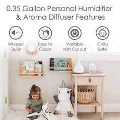 2-In-1 Ultrasonic Cool Mist Humidifier & Aroma Diffuser