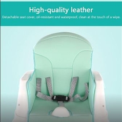 Premium Quality Leather Seat High Feeding Chair.