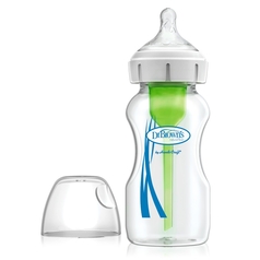 Dr. Brown’S Options+ Anti-Colic Glass Baby Bottle, Wide-Neck