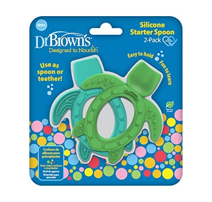 dr. brown’s silicone starter spoon, 2-pack