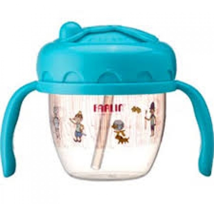 farlin farlin gulu gulu straw drinking cup / training cup / sipper 120ml aet-010c