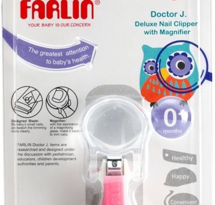 farlin farlin nail clipper with magnifier deluxe bc-50006