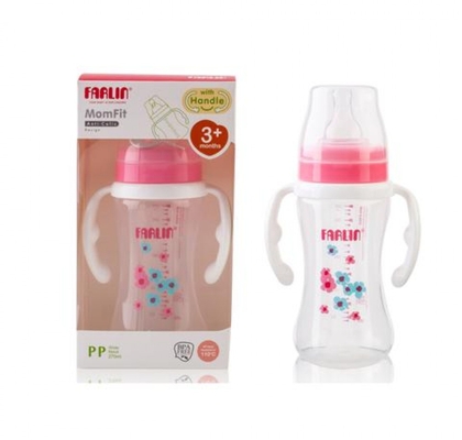 Farlin Feeding Bottle Pp Wide Neck W/Handle 270ml Ab-42013