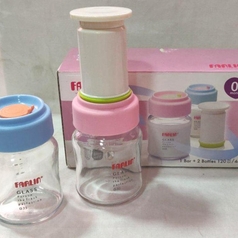 Farlin Glass Storage Bottle With Special "Vacuum "Seal