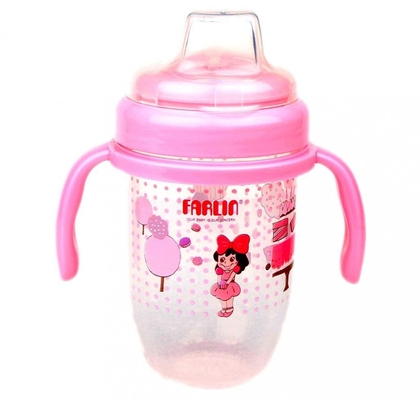 farlin gulu gulu spout learner cup / training cup / sipper aet-012b 240 ml