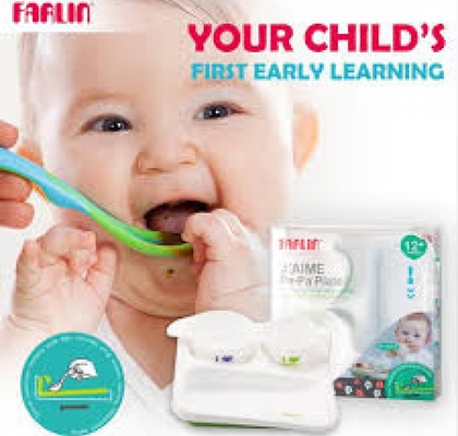 farlin pe-pa plate  feeding set