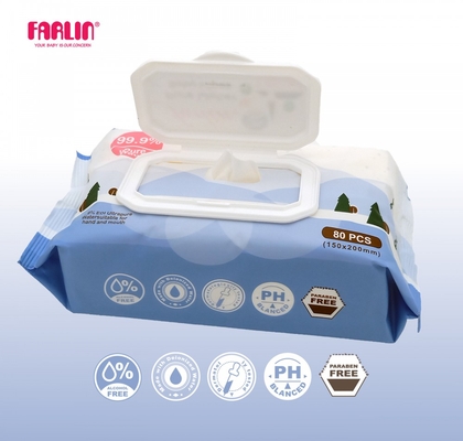 Farlin Pure Water Baby Wipes 80 Pcs