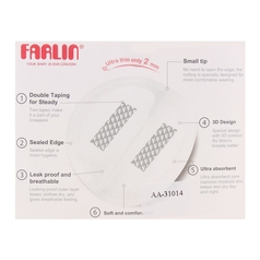 Farlin Ultra Thin Premium Breast Pads, 60-Pack, Aa-31014