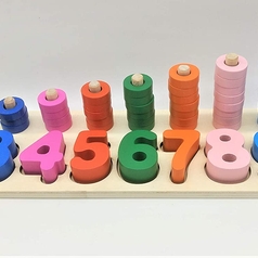 Digital Logarithmic Plate Educational Wooden Toy