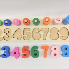 Digital Logarithmic Plate Educational Wooden Toy