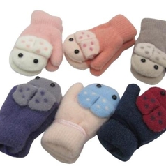 Woolen Soft Baby Gloves- Eye