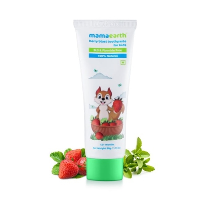 100% Natural Berry Blast Toothpaste For Kids, 50g