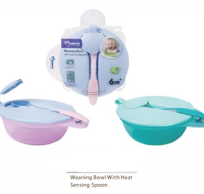 weaningbowl with heat sensing spoon