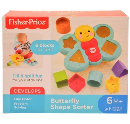 fisher-price butterfly shape sorter- multi color