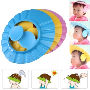 adjustable baby shower cap with ear protection