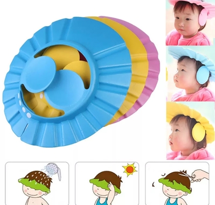 adjustable baby shower cap with ear protection