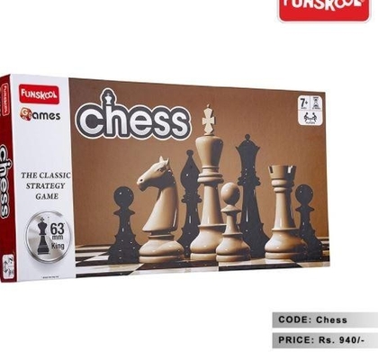 funskool games chess set, black and white