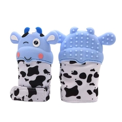 Baby Teething Mittens - Cow Gloves