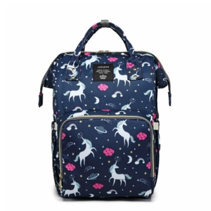 premium quality unicorn horse print diaper bag pack