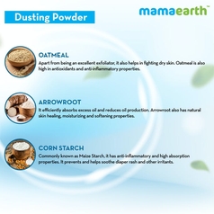Dusting Powder With Organic Oatmeal And Arrowroot Powder For Babies - 300g