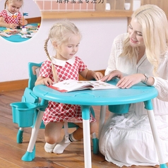 3 In 1 Children's Dining Chair Learning & Eat & Building Blocks