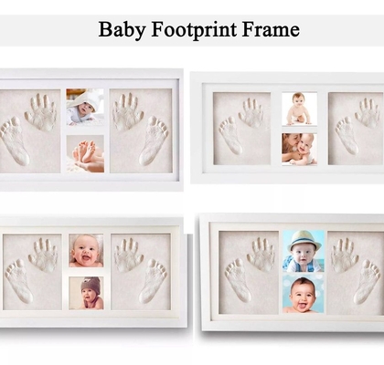 baby footprint hand-print frame kit-large