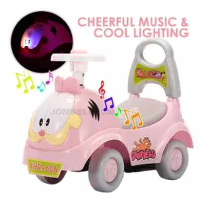 kids ride on push car foot to floor with music