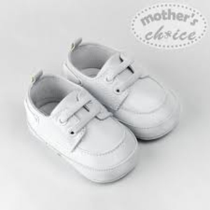 mother's choice infant baby soft sole shoes (white/ it11564)