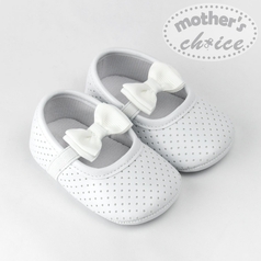 Mother's Choice Infant Baby Soft Sole Shoes (White/ It11564)