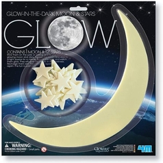 4m Glow In The Dark Large Moon And Stars