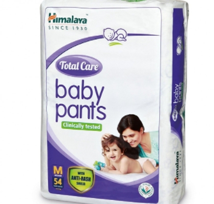 himalaya baby diaper medium - 54pcs