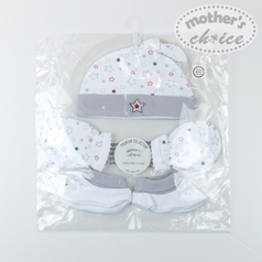 Mother's Choice Baby 3 Pcs Set Of Hat, Mittens & Booties - It1391