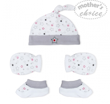 Mother's Choice Baby 3 Pcs Set Of Hat, Mittens & Booties - It1391