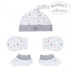 Mother's Choice Baby 3 Pcs Set Of Hat, Mittens & Booties - It1391