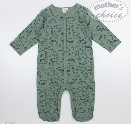 Mother's Choice Babygrower/ Footed Romper - Dinosaurs Sku: It2196