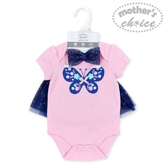 Mother's Choice 3 Pc Set Of Bodysuit, Tutu Skirt And Headband Sku: It2315