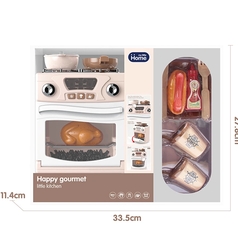 Happy Gourmet Play Kitchen Set Oven Toy ( Light And Music )