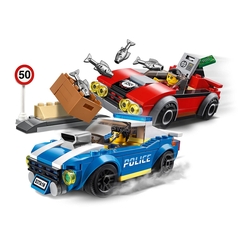City Police Highway Arrest With 2 Car Toys, Adventure Chase Building Set