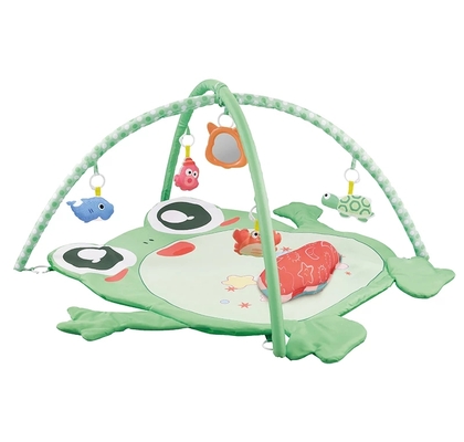 baby activity gym mat with cute little animal pendant