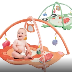 Baby Activity Gym Mat With Cute Little Animal Pendant