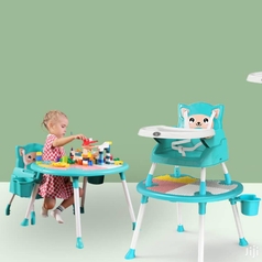 3 In 1 Children's Dining Chair Learning & Eat & Building Blocks