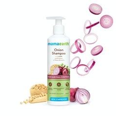 Mamaearth Onion Shampoo With Onion Oil And Plant Keratin 250 Ml