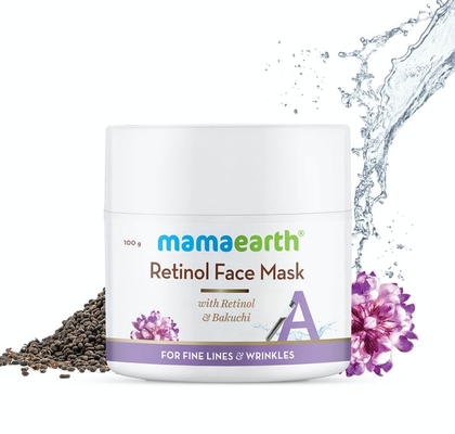 Retinol Face Mask With Retinol And Bakuchi For Fine Lines & Wrinkles - 100 G- 100 G