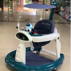 2 In 1 Baby Walker With Pusher Canopy Kl002