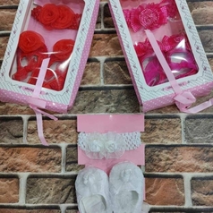 Cute Shoes And Headband Set