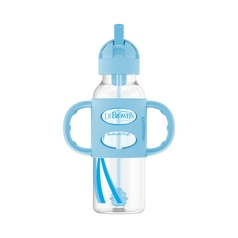 Dr. Brown’S Milestones™ Sippy Straw Bottle With Silicone Handles, 8 Oz/250 Ml
